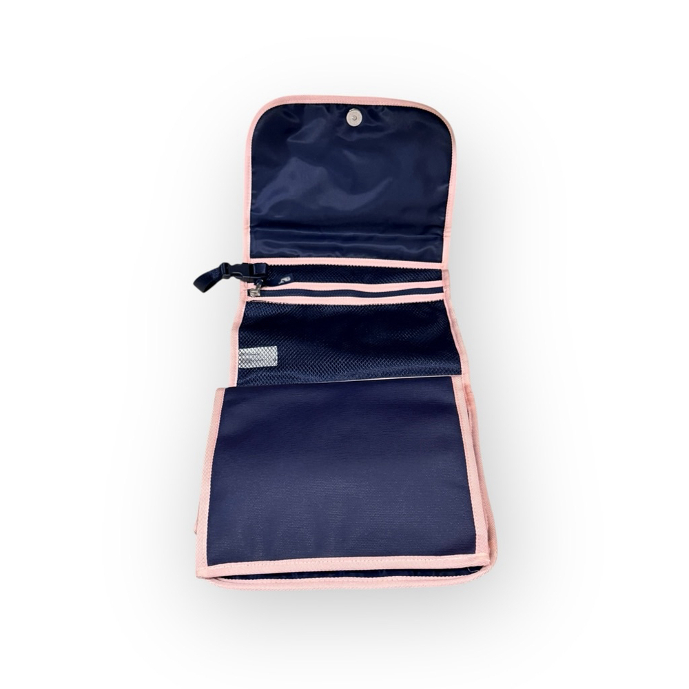 Vineyard Vines Baby Changing Pad Navy Blue & Pink Folding Bag Travel size - Picture 7 of 11